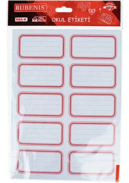 Rubenis Anaokul Etiketi Kız Rba.