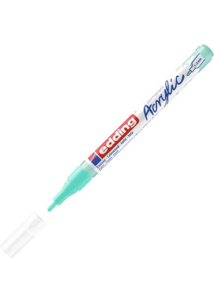 Edding Markör Akrilik Ince Uçlu Parlak Turkuaz 934-10-LI-PKT