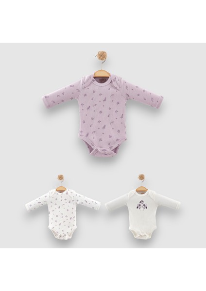 Kız Bebek Minik Desenli 3'lü Takım fiyatları