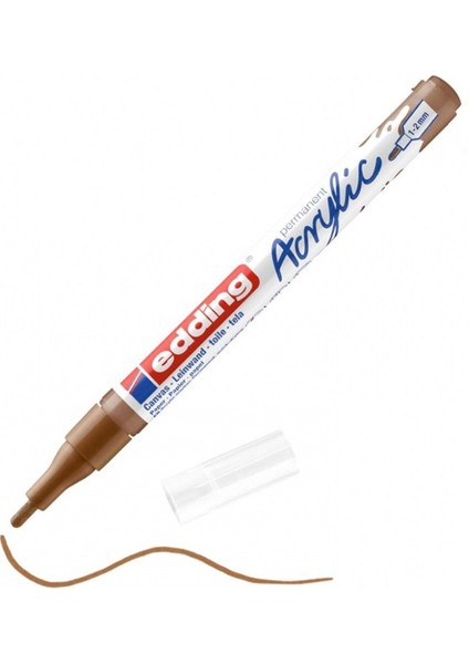 Edding Markör Akrilik Ince Uçlu Fındık Kahvesi 919-10-LI-PKT