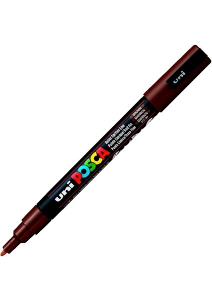 Uni-Ball Posca 0.9-1.3 Su Bazlı Poster Markörü Kahverengi Pc-3m