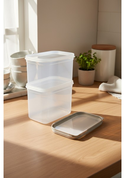 Hide Plus 2'li Saklama Kabı 1900 ml Beyaz fırsatları