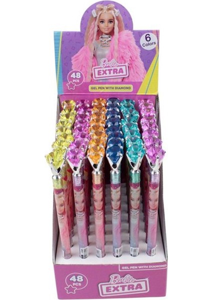 Dolphin Jel Kalem Barbie Taşlı 6 Renk B-170