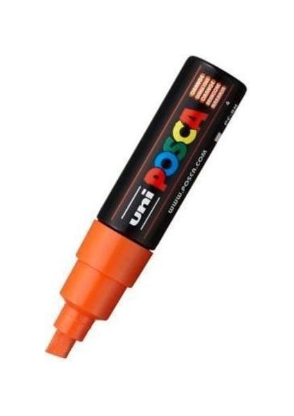 Uni-Ball Posca 8.0 Su Bazlı Boyama Markörü F.a.turuncu-6-Pkt