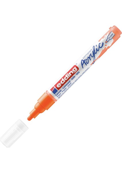 Edding Markör Akrilik Orta Uçlu Fosforlu Turuncu 066-10-LI-PKT