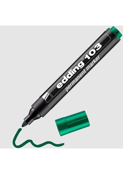 Edding 103 Permanent Markör Yeşil (10 Lu Kutu)
