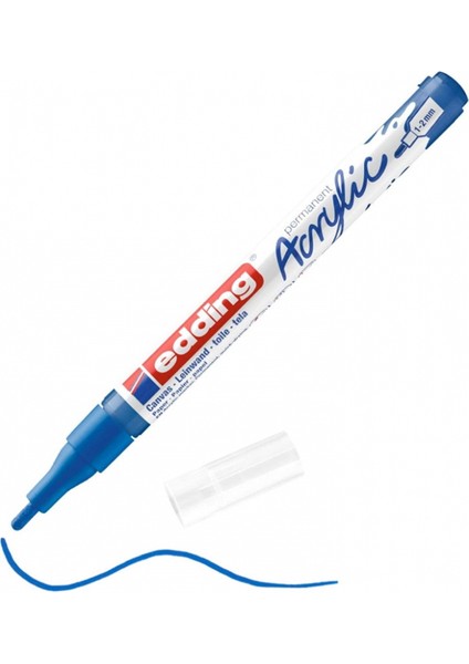 Edding Markör Akrilik Ince Uçlu Anzer Mavi 903-10-LI-PKT