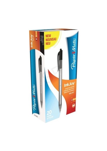 Paper Mate Tükenmez Kalem Inkjoy 100 Rt 1.0 mm Siyah Basmalı S0957030