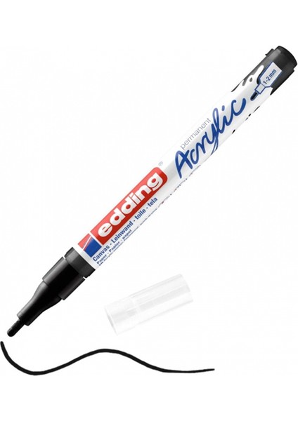 Edding Markör Akrilik Ince Uçlu Siyah 901-10-LI-PKT