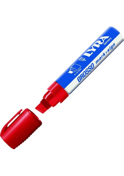 Lyra Markör Grosso Jumbo Kırmızı (10 Adet) L4030017