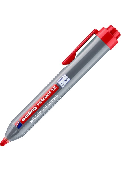 Edding Retract 12 Byt Kalemi Kırmızı Ed-12-10-Pkt