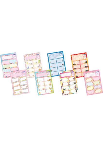 Gıpta Okul Etiketi Ders Programlı 3 Lü 3-2548000-2101