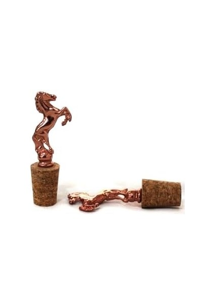 Rose At Figürlü 2 Adet Mantar Tıpa - Şarap Yağdanlık Şişe fiyatları