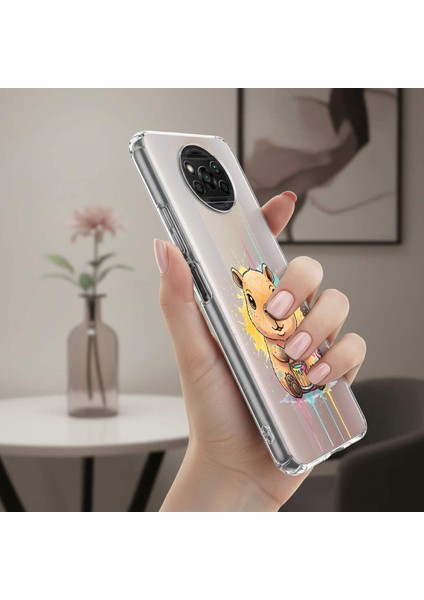 Xiaomi Mi 12 Lite ile Uyumlu Splash Kapibara Tasarımlı Slimfit Şeffaf Silikon Kılıf indirimleri