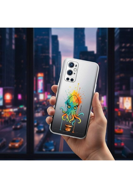 iPhone 11 Pro ile Uyumlu Splash Ahtapot Tasarımlı Slimfit Şeffaf Silikon Kılıf modelleri