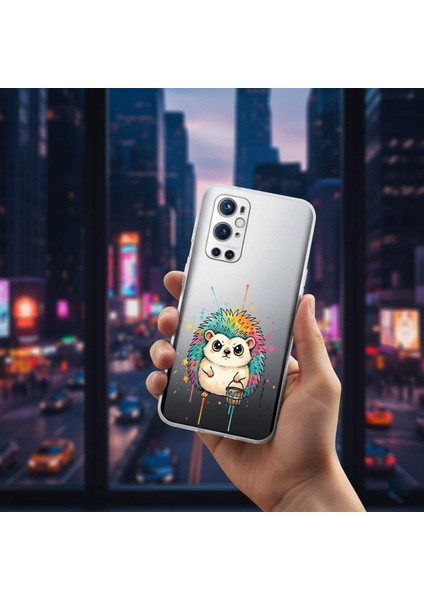 iPhone 16 Plus ile Uyumlu Splash Kirpi Tasarımlı Slimfit Şeffaf Silikon Kılıf modelleri