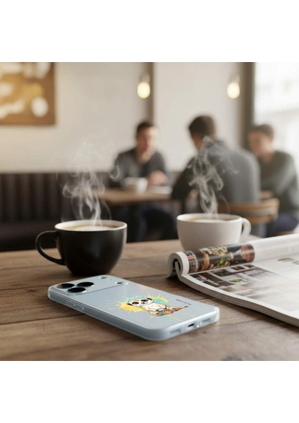 iPhone 16 ile Uyumlu Splash Mirket Tasarımlı Slimfit Şeffaf Silikon Kılıf fırsatları