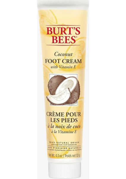 Burt's Bees Hindistan Cevizi ve E Vitamini Içeren Ayak Kremi (121 G)