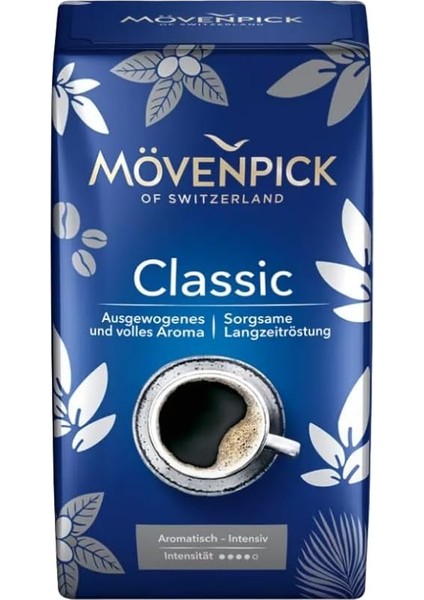 Mövenpick Classic Öğütülmüş Kahve, Yoğun Aromalı, 500G,