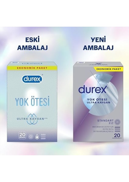 Durex Yok Ötesi Ultra Kaygan Ince Prezervatif 30'lu modelleri