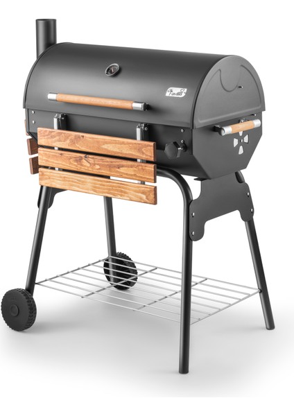 Grillord‑75 Kömürlü Barbekü (2 Adet Döküm Izgaralı) + Hediye Seti (Önlük + Kılıf) fiyatları