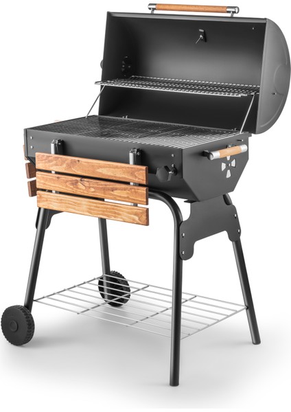 Grillord‑75 Kömürlü Barbekü (2 Adet Döküm Izgaralı) + Hediye Seti (Önlük + Kılıf) fırsatları