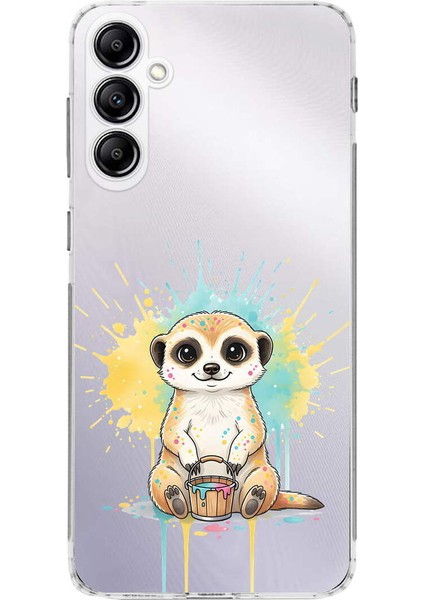 Samsung Galaxy A24 ile Uyumlu Splash Mirket Tasarımlı Şeffaf Silikon Kılıf