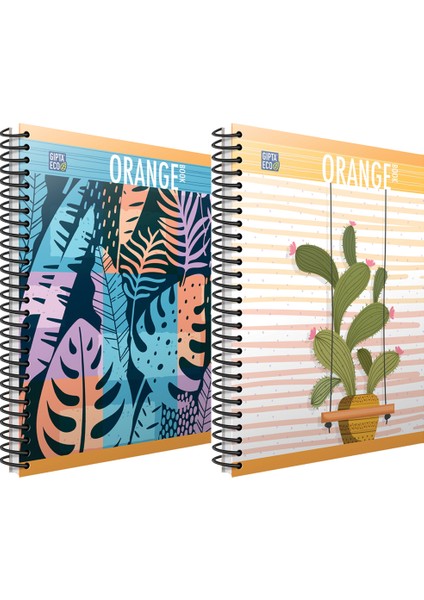 Gıpta Orange Book Spiralli Offset Plastik (12 Adet)Defter A4 120 Yp Çizgili 4954