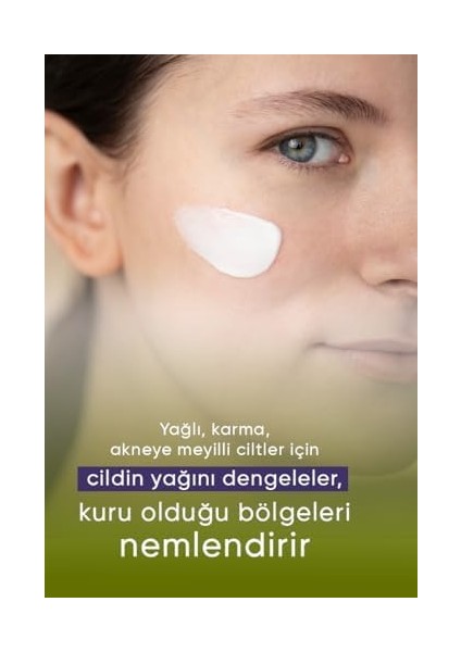 Iva Natura Organik Yağlı Ciltler Için Akne Karşıtı Krem Kara Kafes Otu ve Ardıç Yaprağı Özlü 50 ml