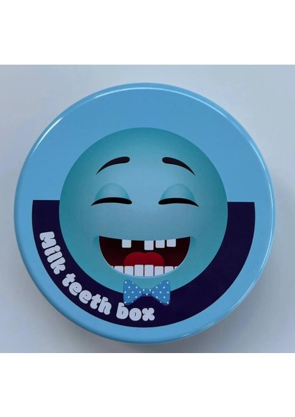 Hdg Çocuk Süt Dişi Saklama Kutusu Diş Albümü Mavi - Metal Kutuda - Diş Saklama Kutusu