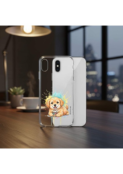 Samsung Galaxy S21 Fe ile Uyumlu Splash Köpek Tasarımlı Şeffaf Silikon Kılıf fiyatları