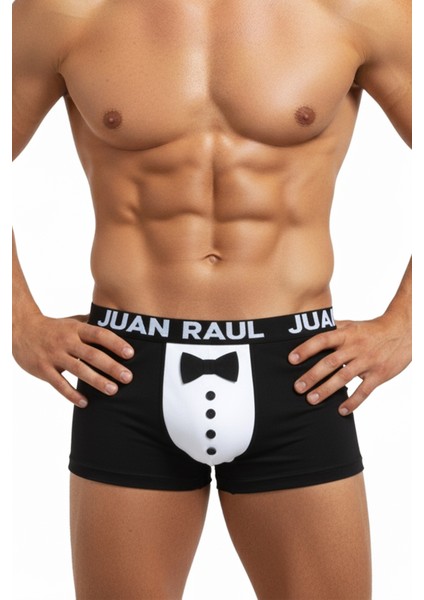 Erkek Siyah 2’li Smokin Baskılı Boxer Seti – Kravat & Papyon Detaylı Boxer 2603111 fiyatları