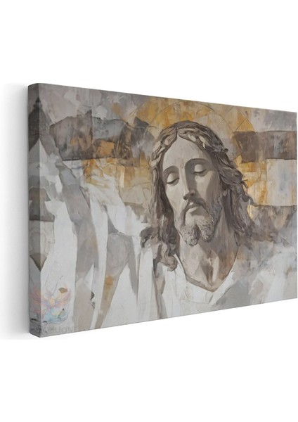 Yatay Kanvas Tablo Isa Pemgamber Temsili2 Modern Duvar Tablosu Kanvas Salon Ofis Tablosu