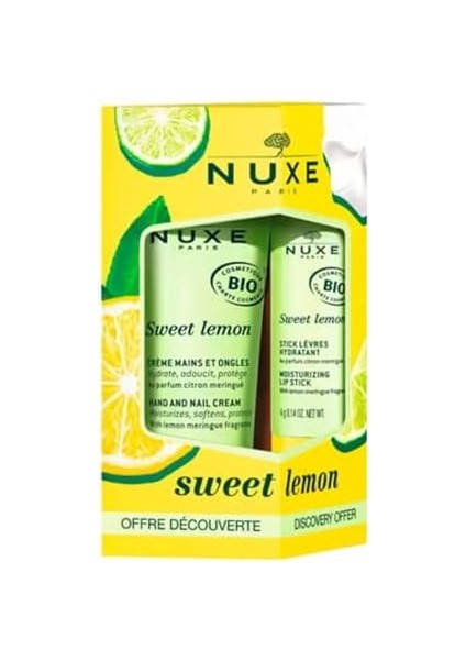 Nuxe Sweet Lemon Nemlendirici ve Koruyucu Stick Dudak Kremi 4 G & El Kremi 30 ml