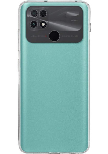 Poco C40 ile Uyumlu Splash Mirket Tasarımlı Slimfit Şeffaf Silikon Kılıf