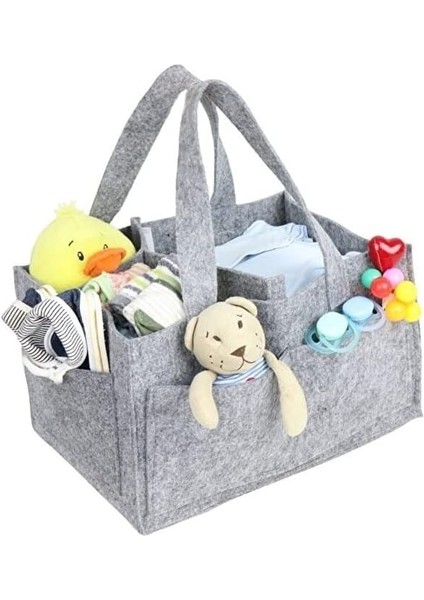 Keçe Anne Bebek Bakım Çantası, Bebek Bezi Düzenleyici, Bebek Ürünleri, Krem, Koyma Taşıma Saklama Organizeri fiyatları
