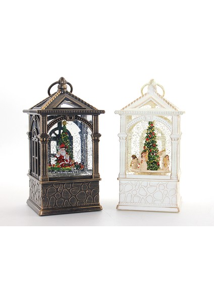 Yılbaşı Temalı Işıklı Müzikli Kar Küresi 2