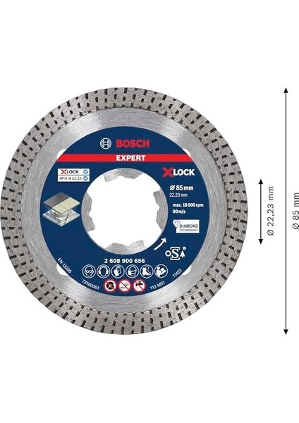 Professional 1x Expert Hardceramic X- Kesme Diskleri (Sert, Sert Taş, Ø 85 Mm, Aksesuar Küçük Avuç Taşlama Makinesi) modelleri