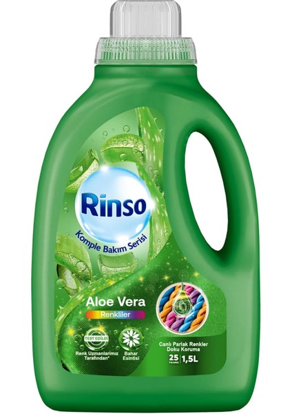 Rinso Sıvı Çamaşır Deterjanı Komple Bakım Serisi Aloe Vera Renkliler Için 1.5 L