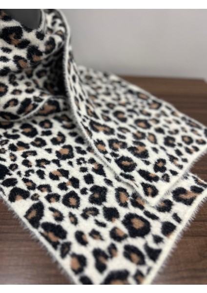 Kadın Leopar Desenli Kışlık Atkı Bere Takımı – Yumuşak Tüylü Akrilik Ikili Set – Sıcak Tutucu fırsatları