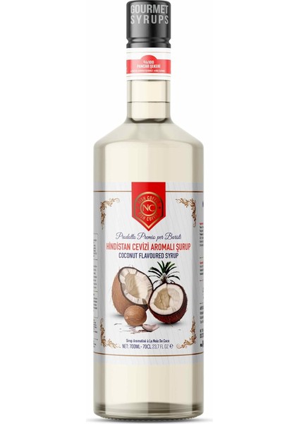 Nish Hindistan Cevizi Aromalı Şurup 700 ml - P