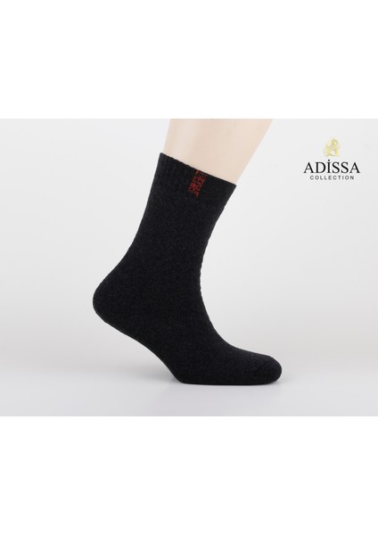 6'lı Unisex Termal Çorap Seti | Yıkanmış ve Parfümlü, Siyah-Antrasit-Lacivert Kışlık Isıtıcı Çorap modelleri