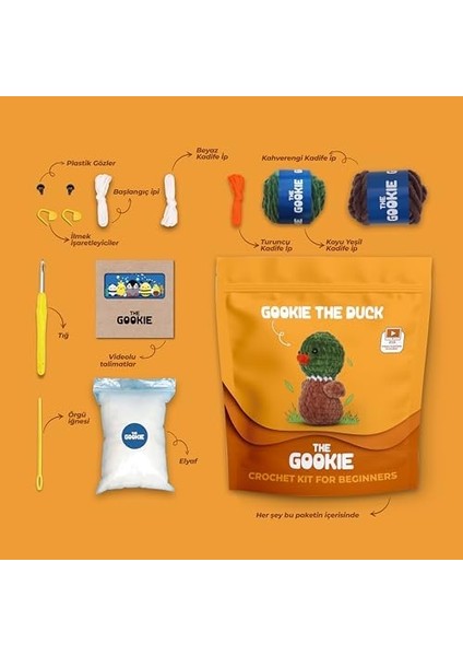 Ördek Tığ Kiti Örgü Seti modelleri