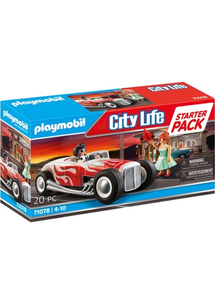 71078 City Life Hot Rod Başlangıç Paketi, Yaratıcı Rol Yapma Oyunu, 4 Yaş ve Üzeri Çocuklar Için Uygun Oyun Seti