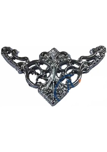 Dekoratif Köşe Süsü, Köşelik - Küçük, 19X34MM, Nikel, 100 Adet