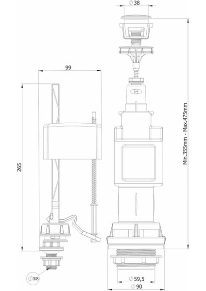 Mega 3008 Basmalı Rezarvuar Iç Takımı modelleri