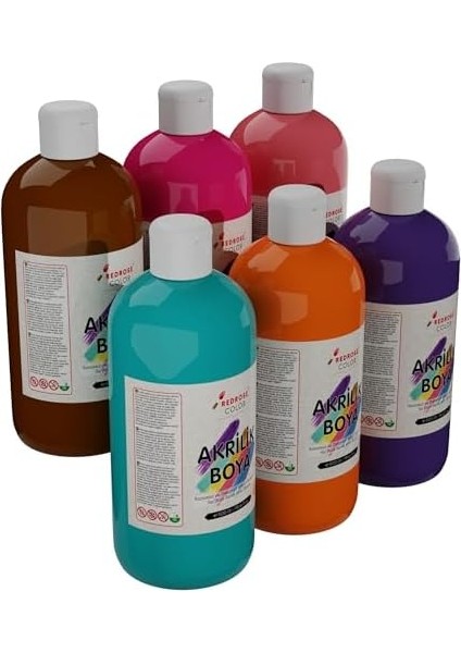 Rose Tamamlayıcı Renkler Akrilik 6'lı Set 6X500 gr fiyatları