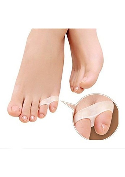 Bunyon •ayak 2 Parmağa Geçen Serçe Parmak Yüzük Parmak Ayırıcı Makaralı Silikon Parmak Ayıran