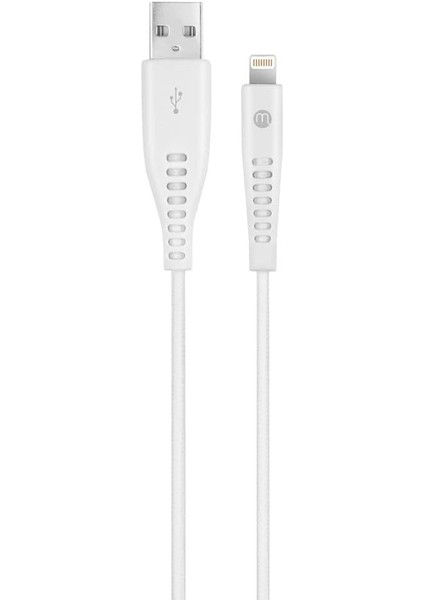 By Usb-A - Lightning 2A Şarj Kablosu 300CM-BEYAZ