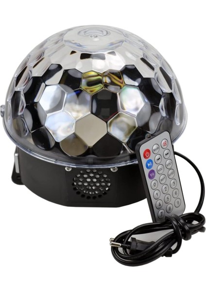 Disko Topu Rgb Ledli Duyarlı Bluetooth Hoparlör - Kumandalı